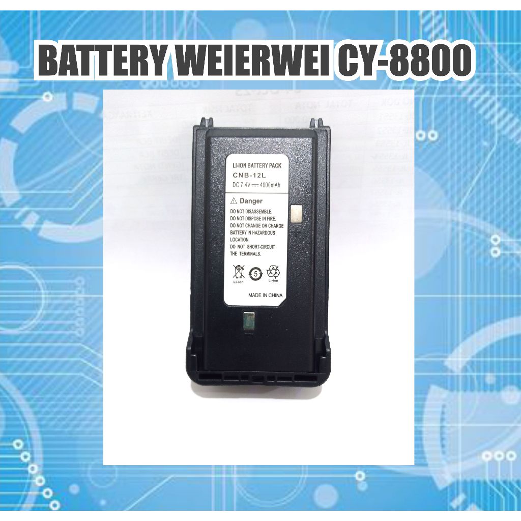 Super Murah Battery Weierwei, Battery CY 8800, Battery Weierwei CY-8800