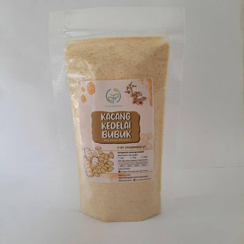 

Akarrempah Bubuk Kacang Kedelai Murni / Soy Bean Powder / Tepung MPASI / Kacang Dele