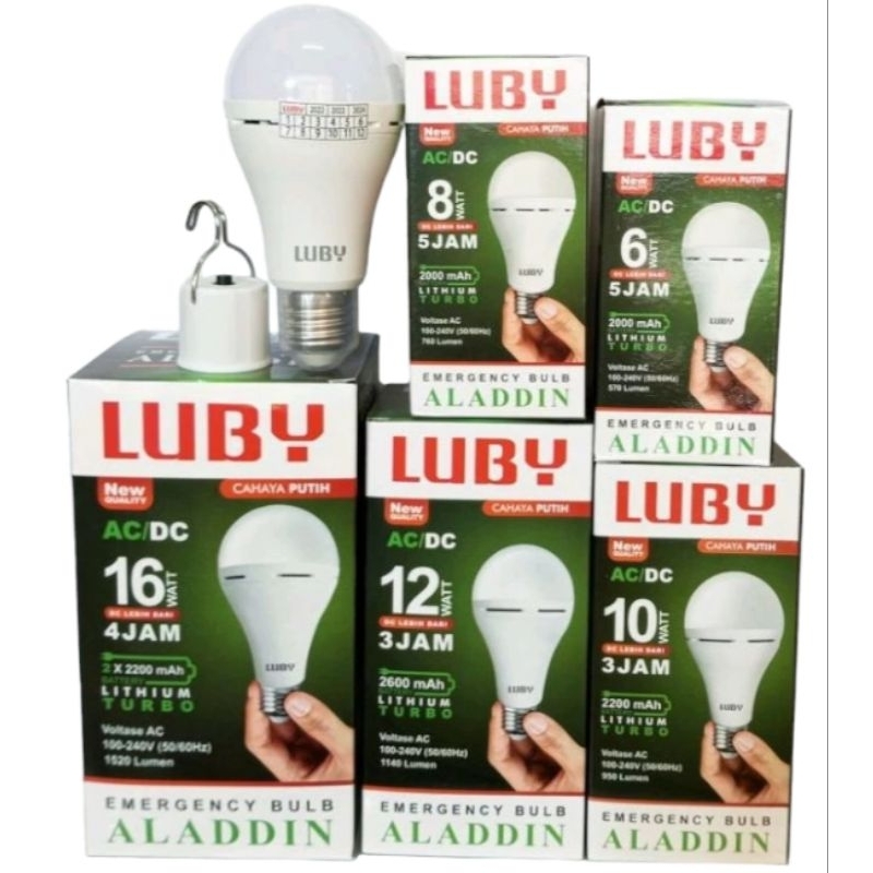 LUBY ALADDIN 6W / LUBY ALADDIN 8W / LUBY ALADDIN 10W / LUBY ALADDIN 12W / LUBY ALADDIN 16W / EMERGEN