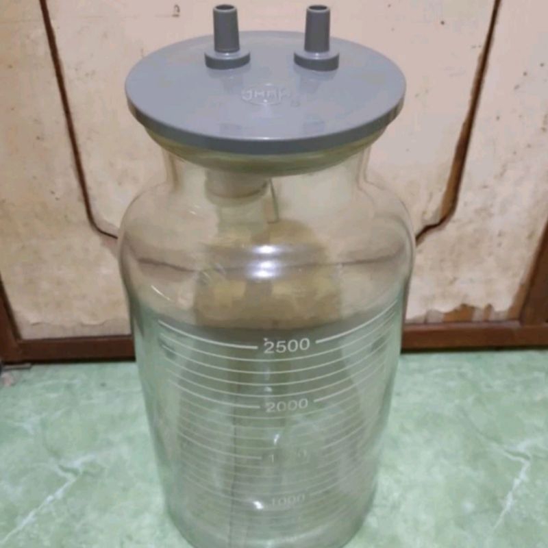 Tabung Botol Kaca Suction 2500 ml