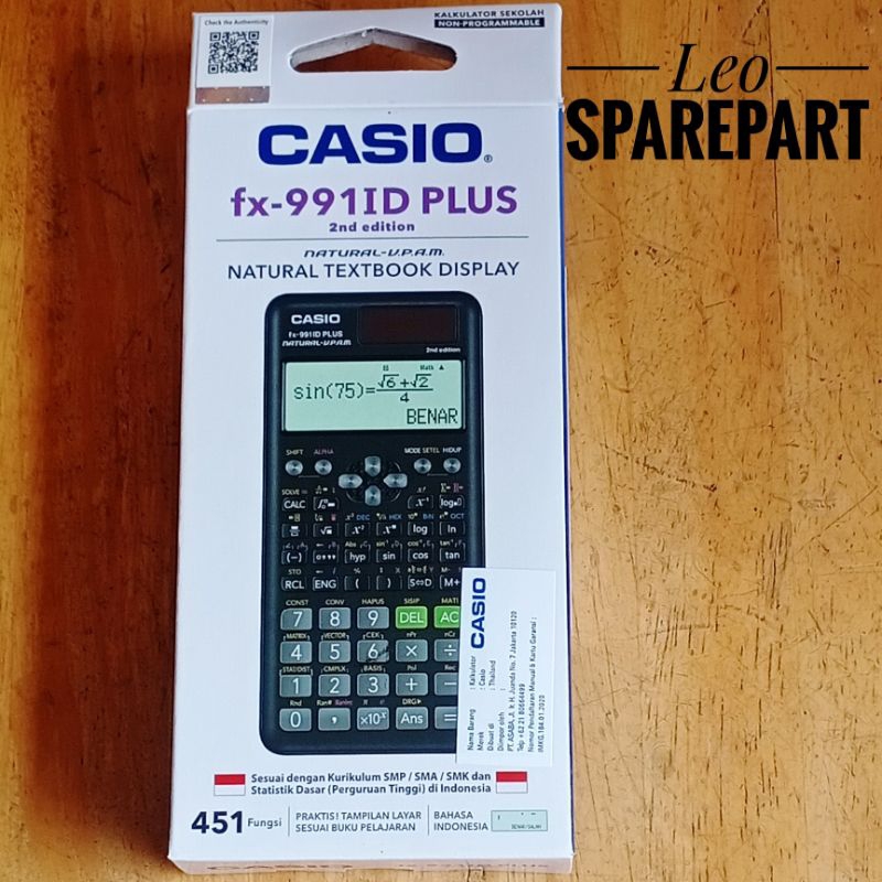 

Kalkulator casio fx 991 id plus scientific