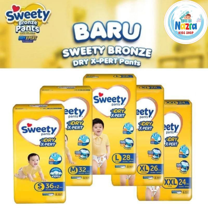 Sweety Bronze KEMASAN TERBARU NBS44 / S36 / M32 / L28 / XL26 / XXL24 / Sweety Bronze Murah / Bronze 