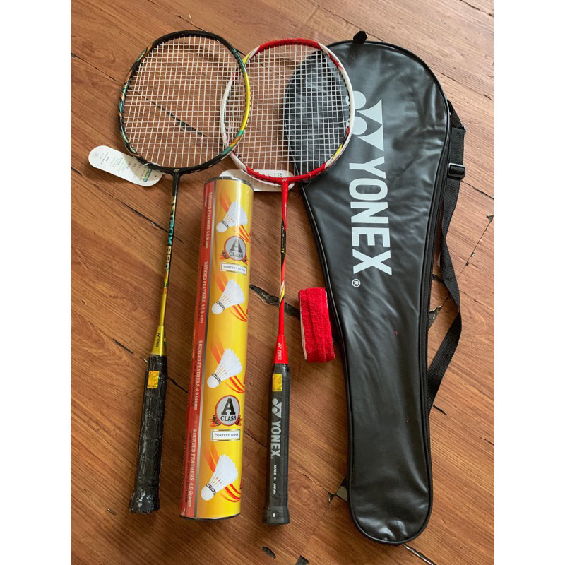 RAKET BADMINTON /RAKET BULUTANGKIS BAGUS IMPORT FREE TAS DM GRIP GAGANG RAKET
