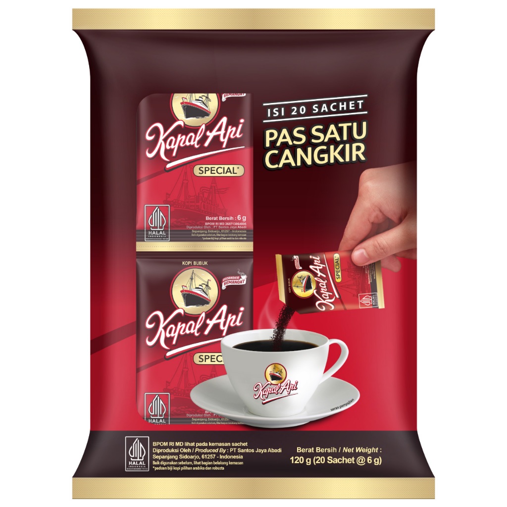 

KOPI KAPAL API PAS 1 CANGKIR 6,5 GRAM X 20 PCS TANPA GULA HALAL