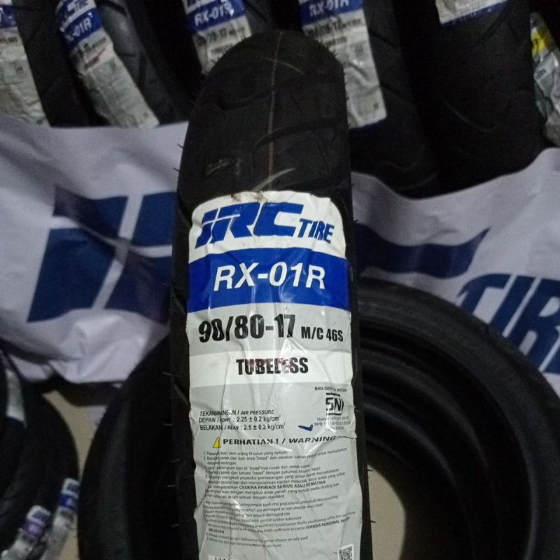 IRC 90/80-17 RX-01R RX 01R 01R RX01 BAN LUAR IRC TUBELESS RING 17