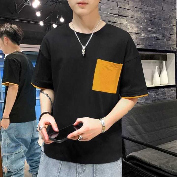 Kaos kantong kombinasi kaos pria dewasa kaos keren kaos unik