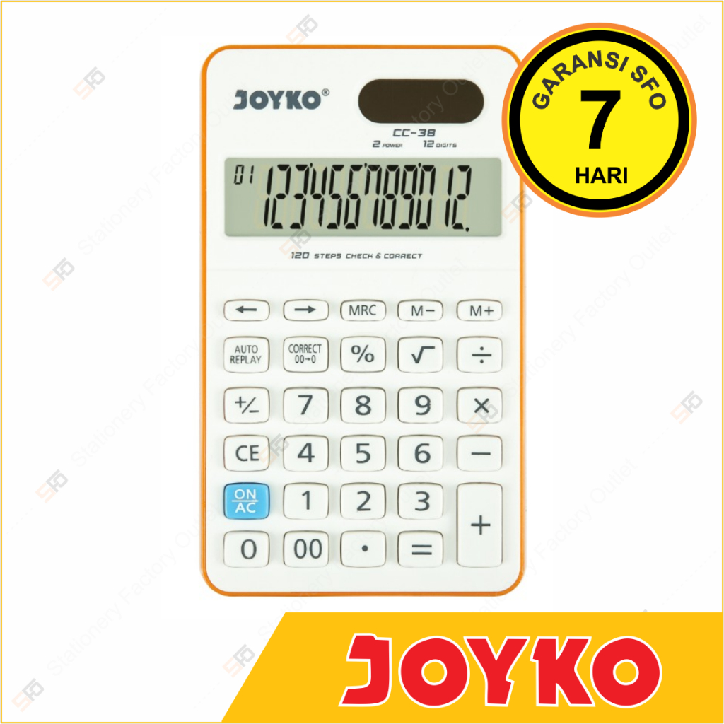 

Kalkulator Joyko CC-38 - 12 Digits Check Correct Calculator