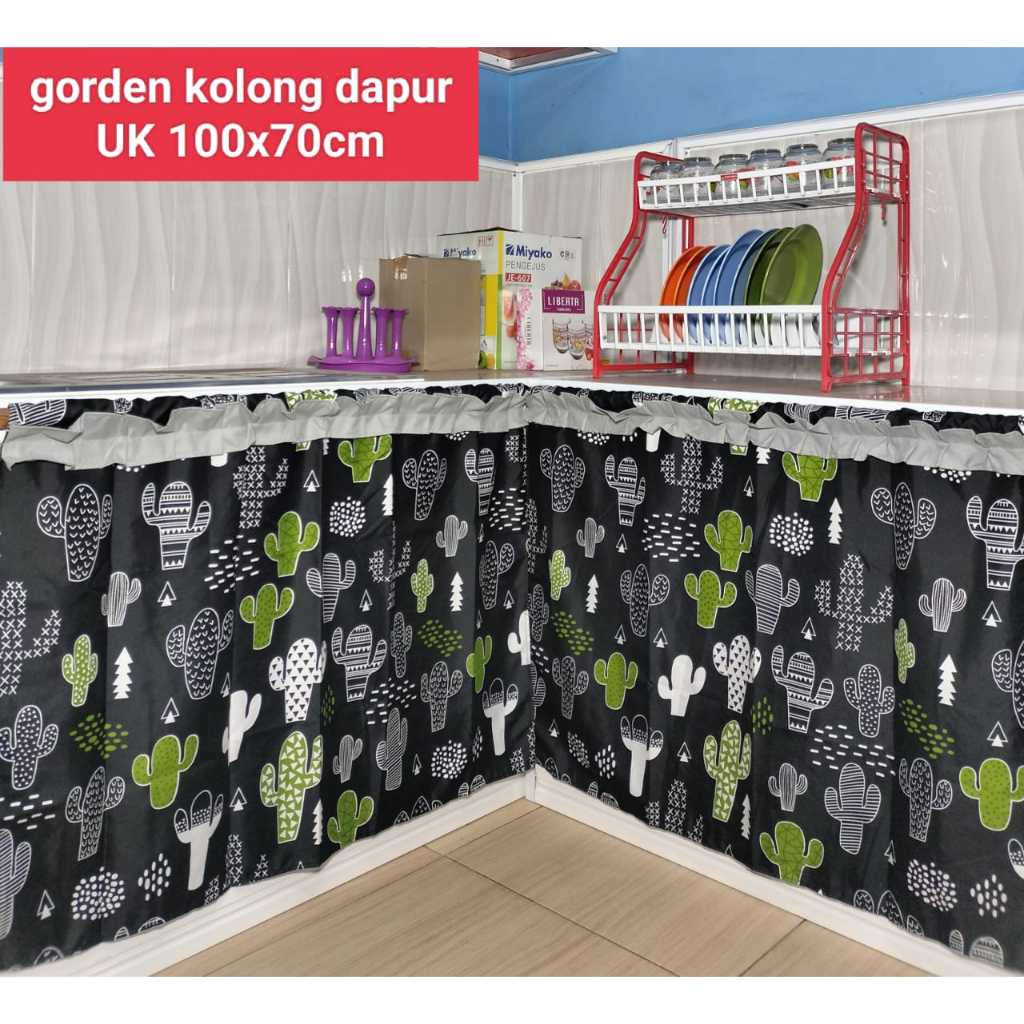 Kolong Dapur Gorden Motif Love Size 100x70