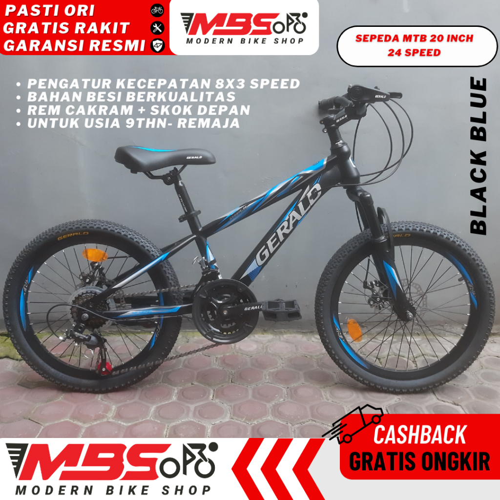 SEPEDA ANAK MTB 20 INCH LAKI TERBARU GERALD JIEYANG