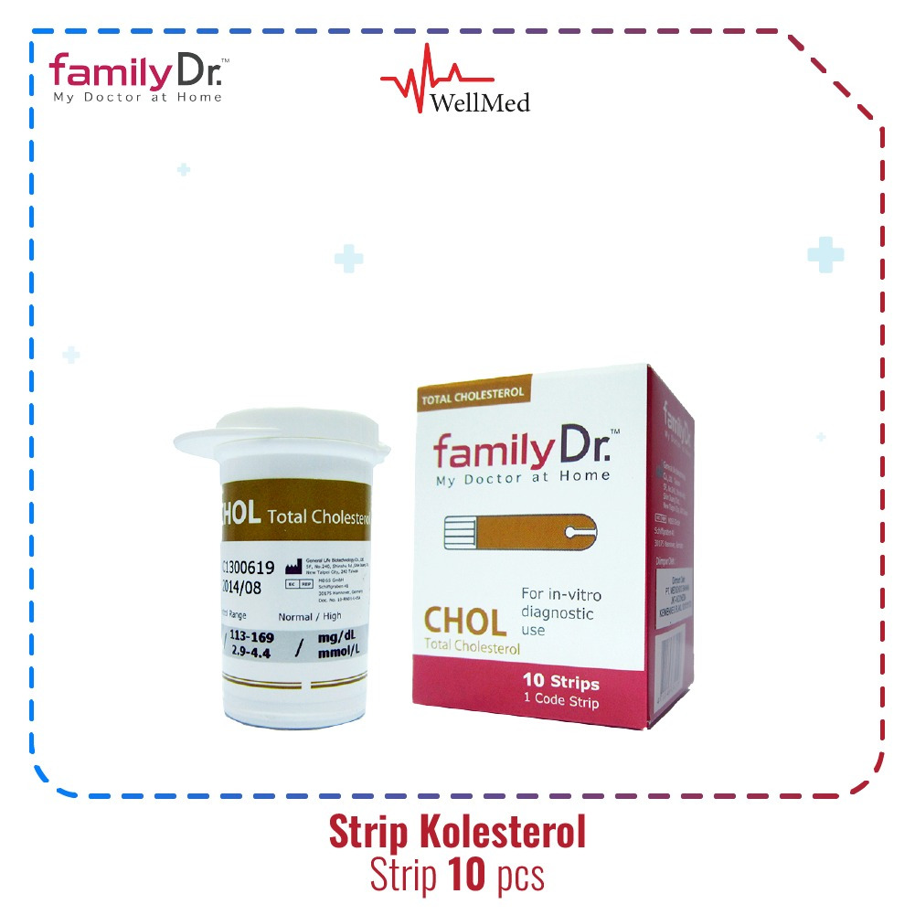 familyDr CHOL Kolesterol Strip 10 Tes