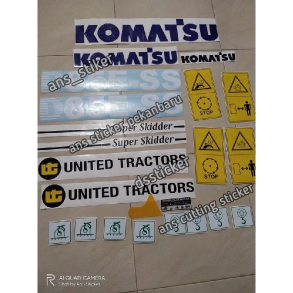 Sticker Alat Berat Dozer Komatsu D85ESS Stiker Alat Berat
