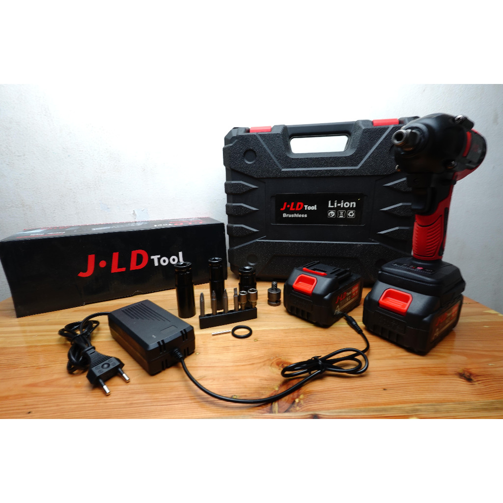 JLD CORDLESS IMPACT WRENCH BRUSHLESS JV88  torsi kecil 350Nm