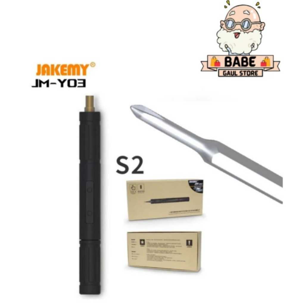 MESIN OBENG SET ELECTRIC JAKEMY JM-Y03 CORDLESS FOR HANDPHONE TORX