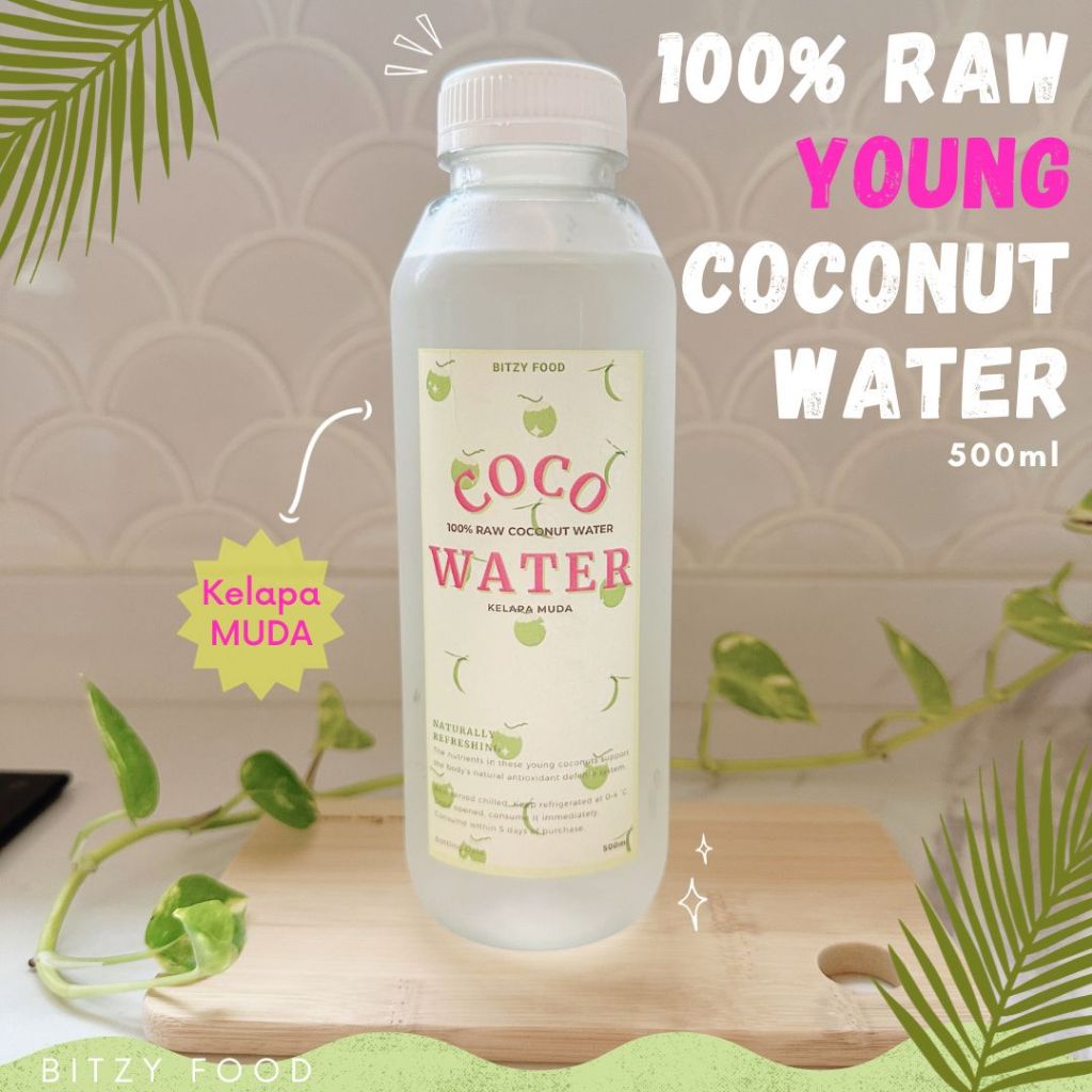 

Air Kelapa Muda Murni / 100% Raw Young Coconut Water / Green Coconut Water / Kelapa Ijo Murni / Hampers Gift Box / Bitzy Food / kado lebaran natal imlek get well soon