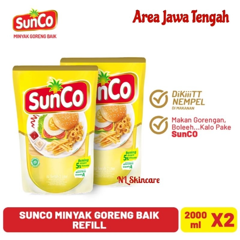 

[TERLARIS] PAKET HEMAT 2 PCS MINYAK GORENG SUNCO 2L MURAH AREA JAWA TENGAH