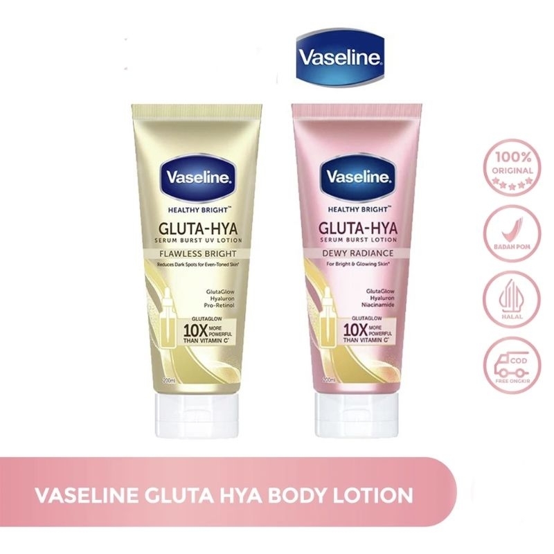 Vaseline Gluta-Hya Serum Burst Lotion free Vaseline 100ml
