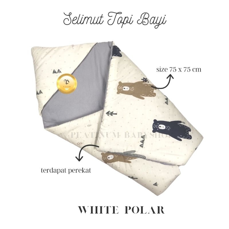 Unik Selimut Topi Bayi Baru Lahir / Selimut Topi Bayi / Hoodie Blanket Baby ( Selimut Topi )