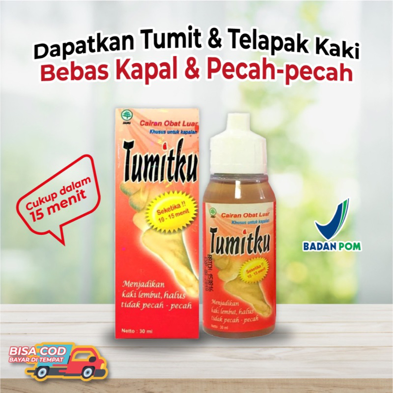 (HARGA GROSIR) TERLARIS TUMITKU Obat Kaki Pecah Original BPOM Solusi Kaki Pecah-pecah Dan Kapalan ukuran 30 ml cod