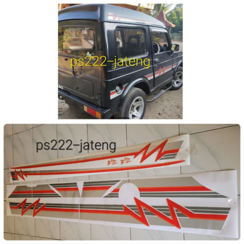 Sticker stiker list body suzuki jimny katana blitz / stiker katana blitz / stiker jimny katana