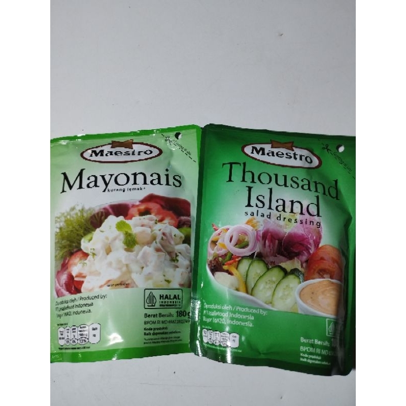 

mayonaise maestro/salad dressing berat 180gr