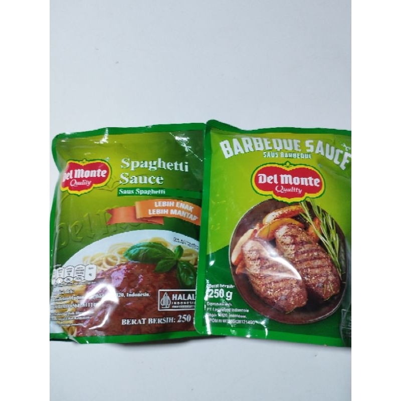 

saus spaghetti/barbeque delmonte berat 250gram
