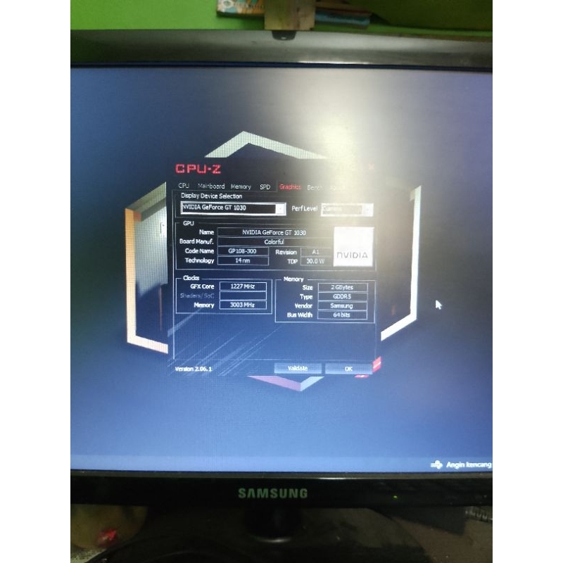 VGA Nvidia colorful GT 1030