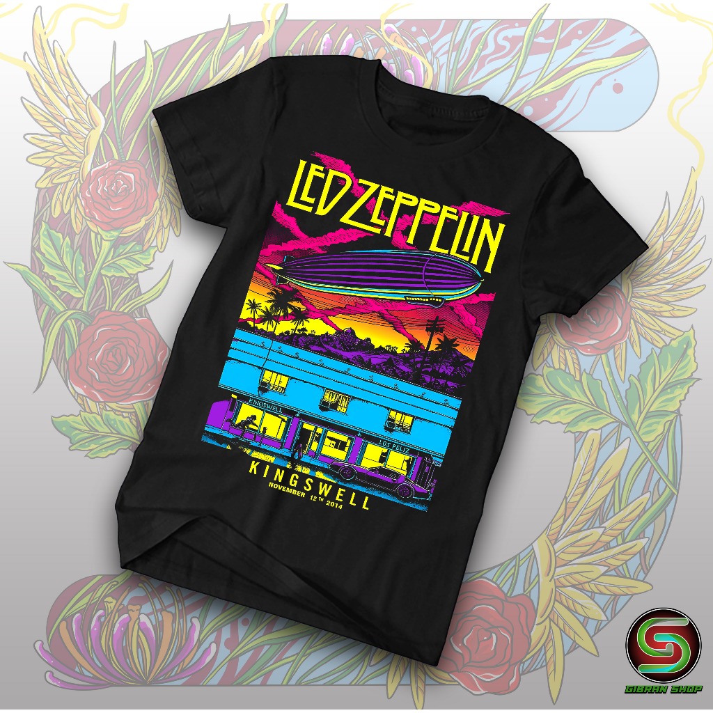 KAOS BAND LED ZEPPELIN / KAOS MUSIK LED ZEPPELIN / KOAS LED ZEPPELIN KATUN COMBED 24S