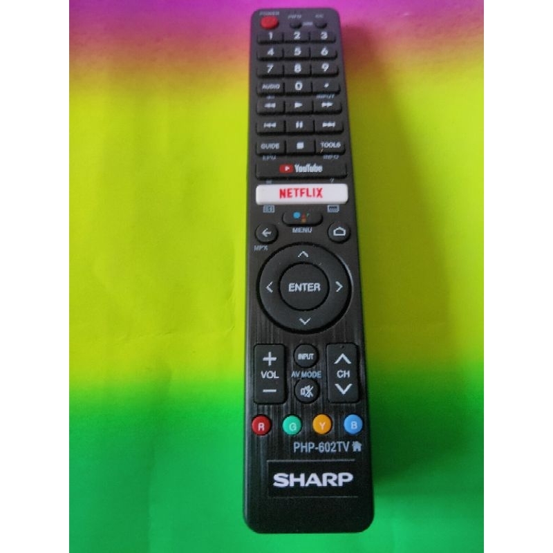 Remote TV SHARP  SMART ANDROID tombol empuk langsung pakai