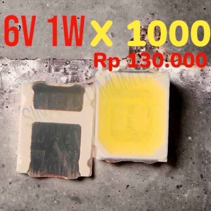 6v 1w led 2835 (1000biji) warna putih