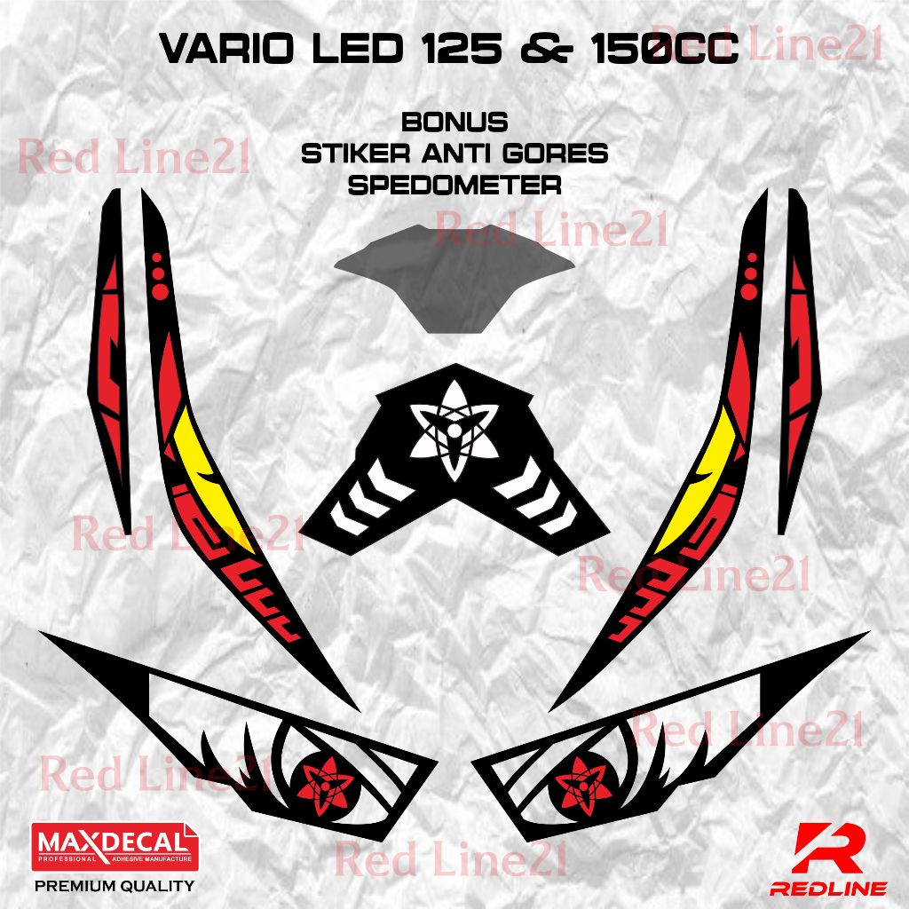 Stiker Lampu Vario 125 150 cc 2017 - 2017 LED
