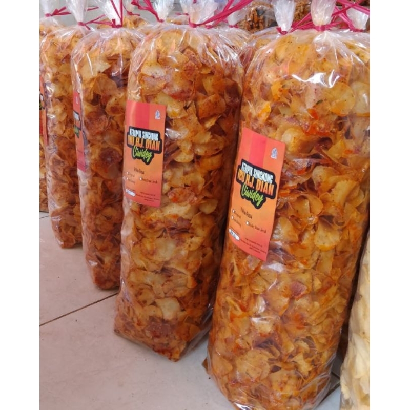 

Keripik Singkong 1kg - Rasa Pedas Daun Jeruk - Ibu Hj. Dian Ciwidey