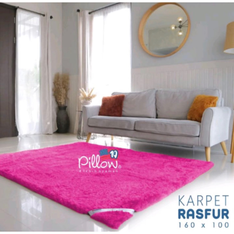 Karpet Bulu Rasfur Pillow Uk160x100cm 5.5cm