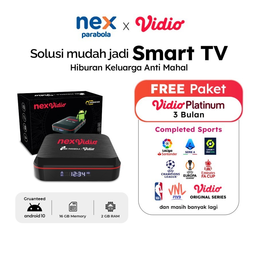 android tv box nex parabola nex video free 3bulan paket platinum