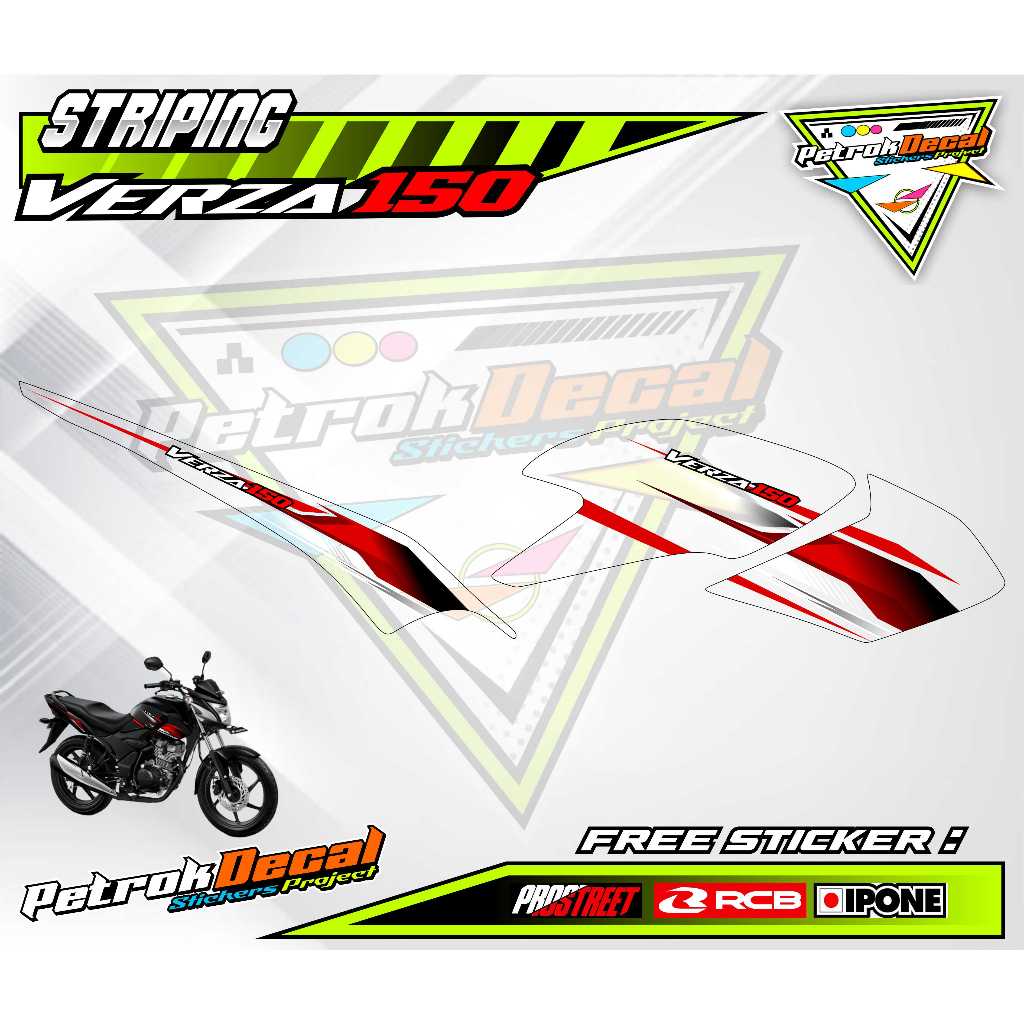 STRIPING VARIASI VERZA 150 / STICKER LIST VARIASI MOTOR HONDA VERZA 150