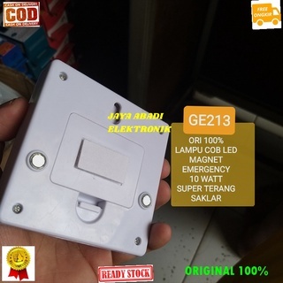 G213 ORIGINAL LAMPU LED PUTIH COB 10 W WATT BATERAI LAMPU EMERGENSI EMERGENCI EMERGENCY WHITE DARURA