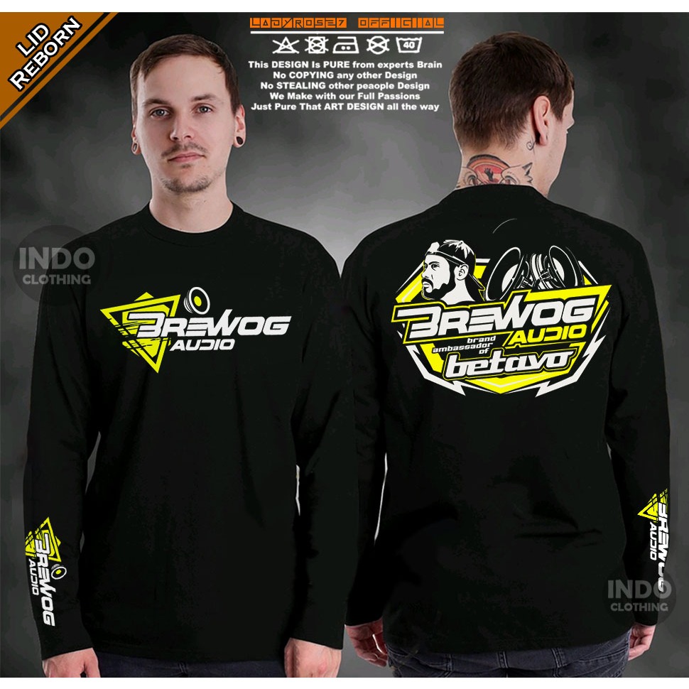 KAOS BREWOG AUDIO BETAVO TERBARU DESAIN YELLOW LENGAN PANJANG