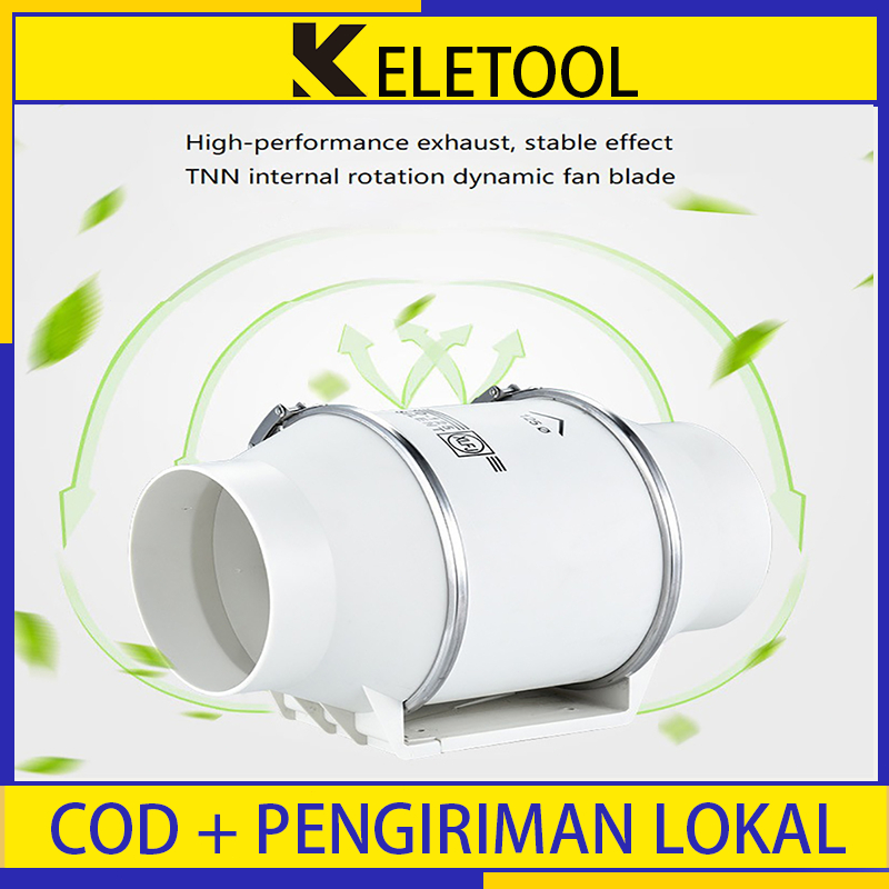 8 Inch blower kipas exhaust fan ventilasi multi fungsi Exhaust Fan Rumah Diam inline duct fan blower