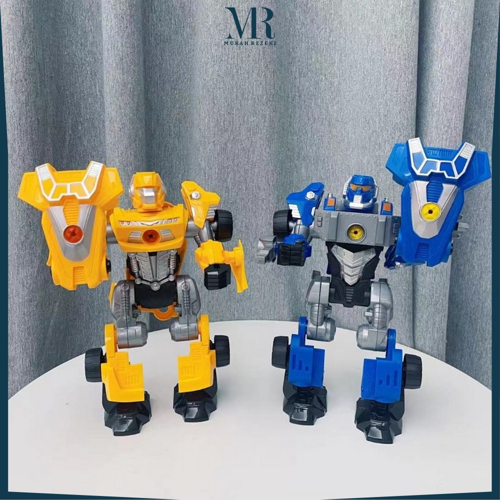 Mainan Mobil Mobilan Anak Cowok Robot Deformation 2IN1 DIY / Mainan Bongkar Pasang dengan Obeng List