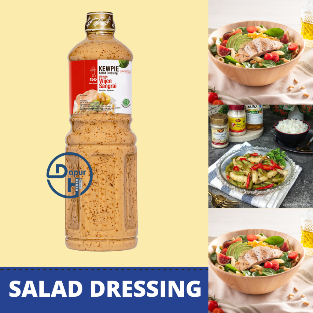 

KEWPIE Salad Dressing Roasted Sesame 1 liter │ Saus Salad Wijen Sangrai--