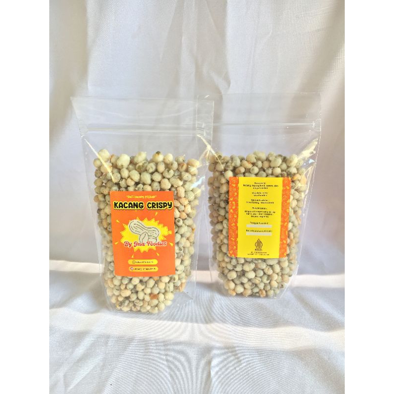 

Kacang Ijo Crispy berat 130gr halal indonesia cemilan gurih renyah