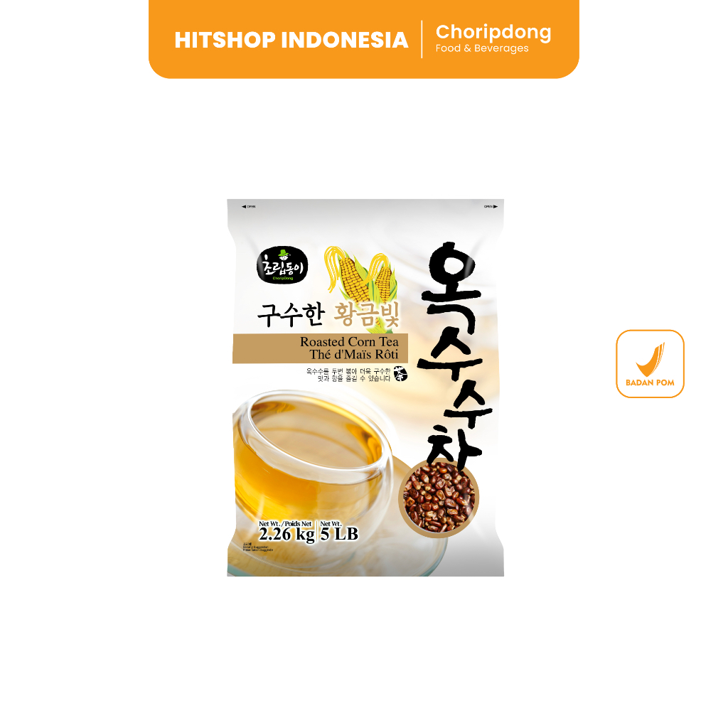 

Choripdong Roasted Corn Tea - Minuman Teh Biji Jagung Panggang Korea 907g