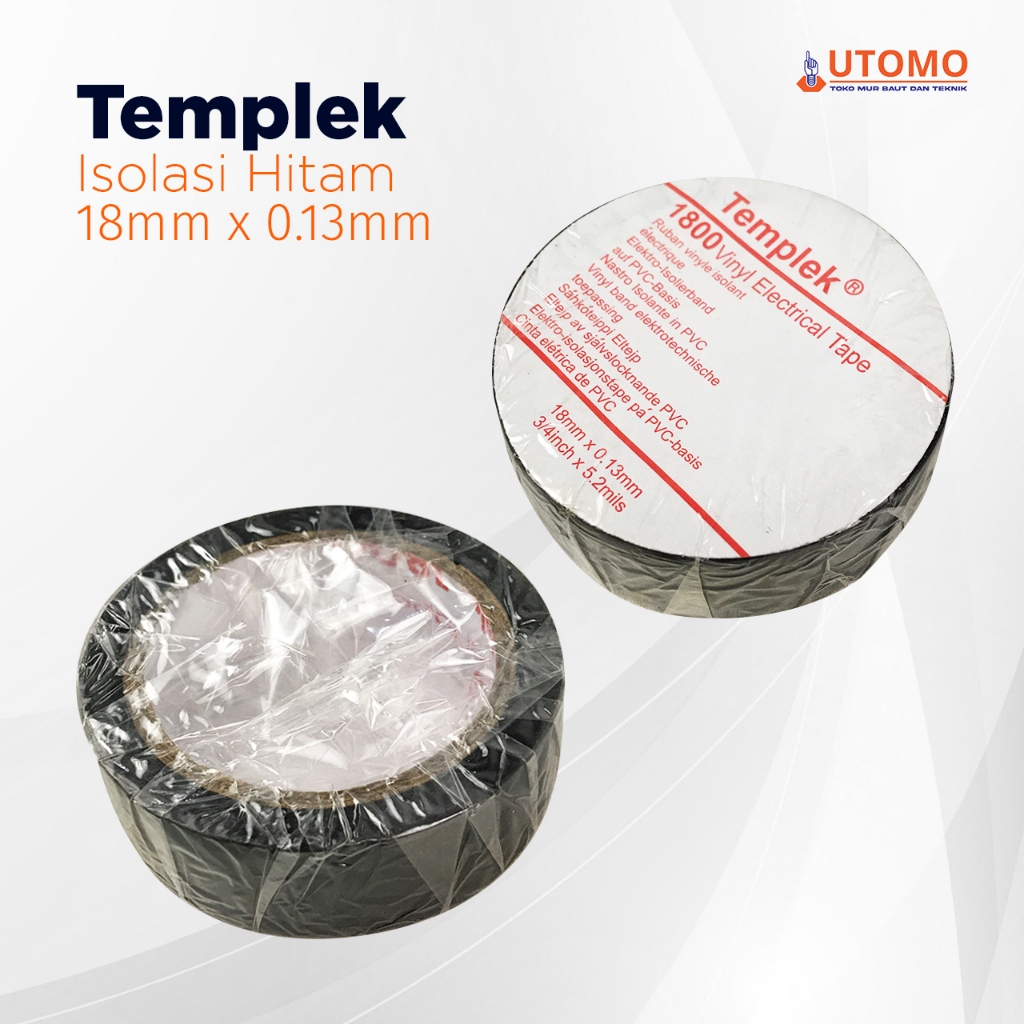 ISOLASI LISTRIK TEMPLEK HITAM SOLASI BUAT KABEL ELEKTRICAL TAPE SUPER