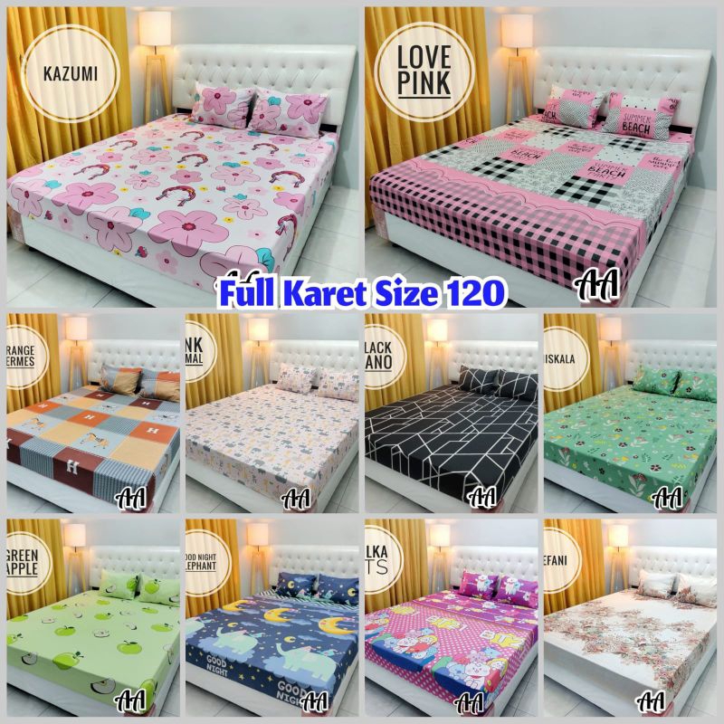 sprei homemade katun disperse full karet keliling size 120*200*20