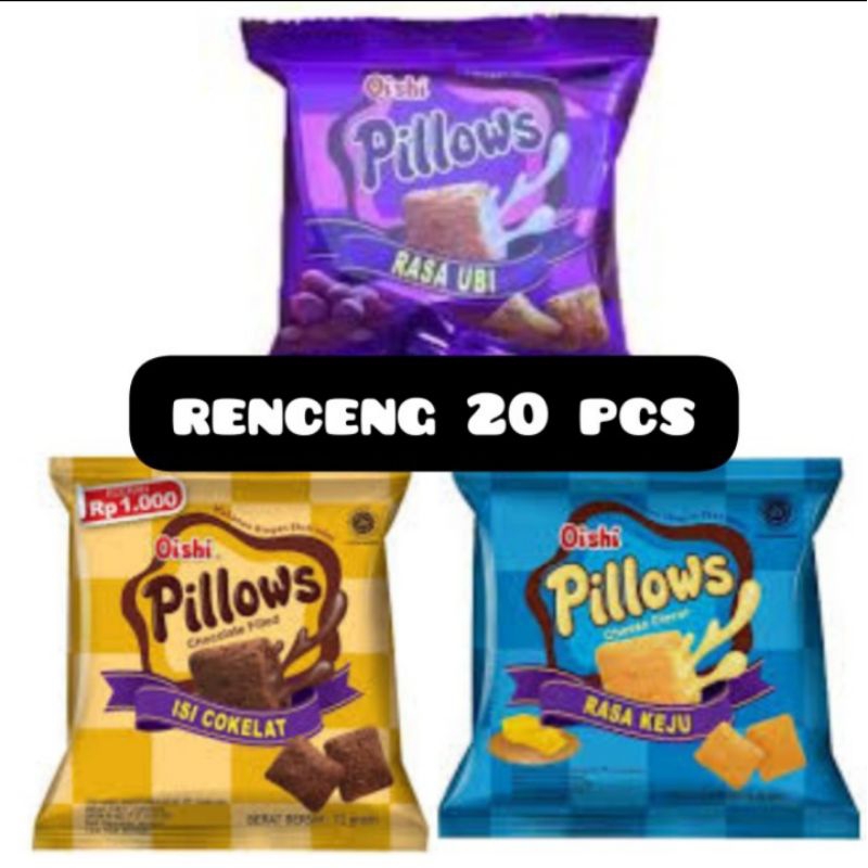 

oishi pillow renceng 20 pcs