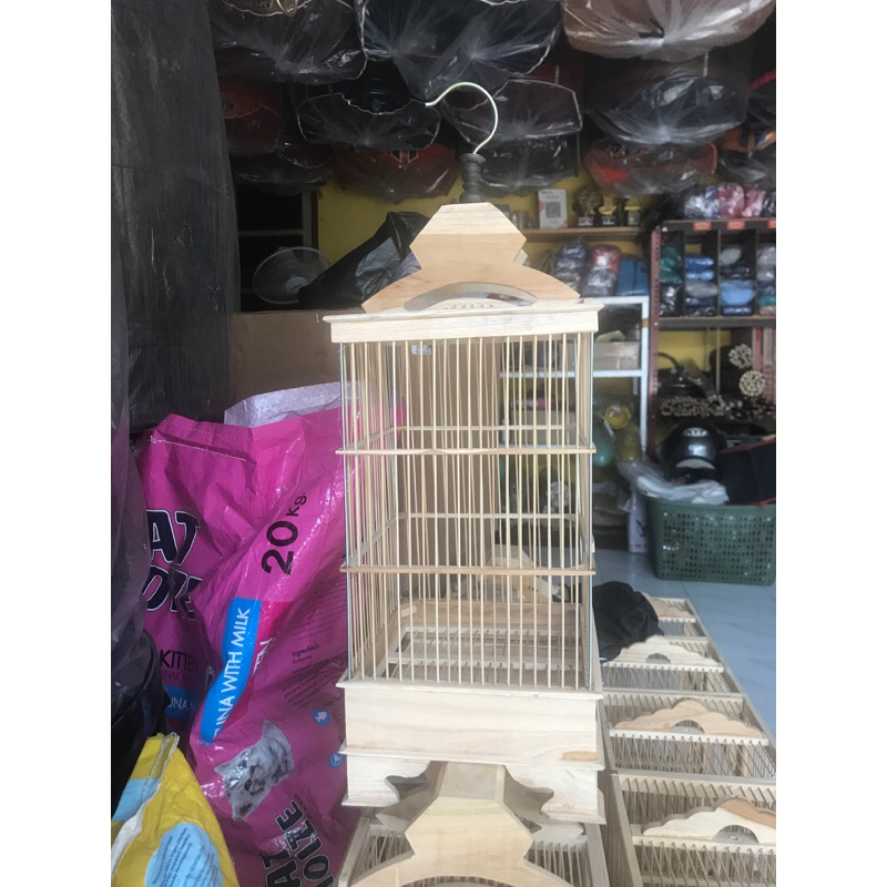 SANGKAR PLECI REP PCMI KAYU JATI