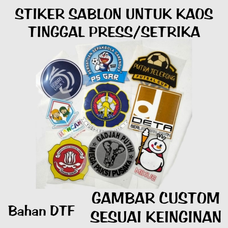 

STIKER SABLON KAOS / LOGO DTF / LOGO DADA / SABLON DTF CUSTOM