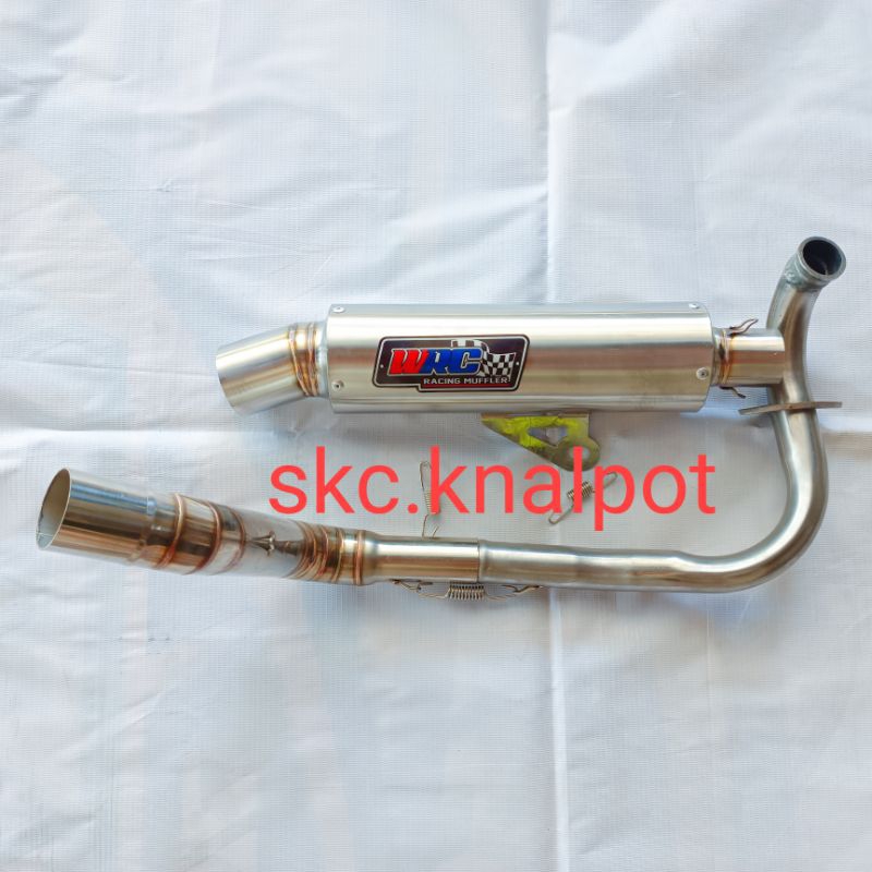 kenalpot racing WRC samlong kobra inlet 38 corong bulat Thailand PNP all matic beat Mio Scoopy Genio