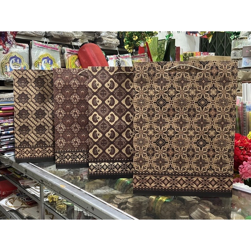 paper bag batik kiky kraft paper
