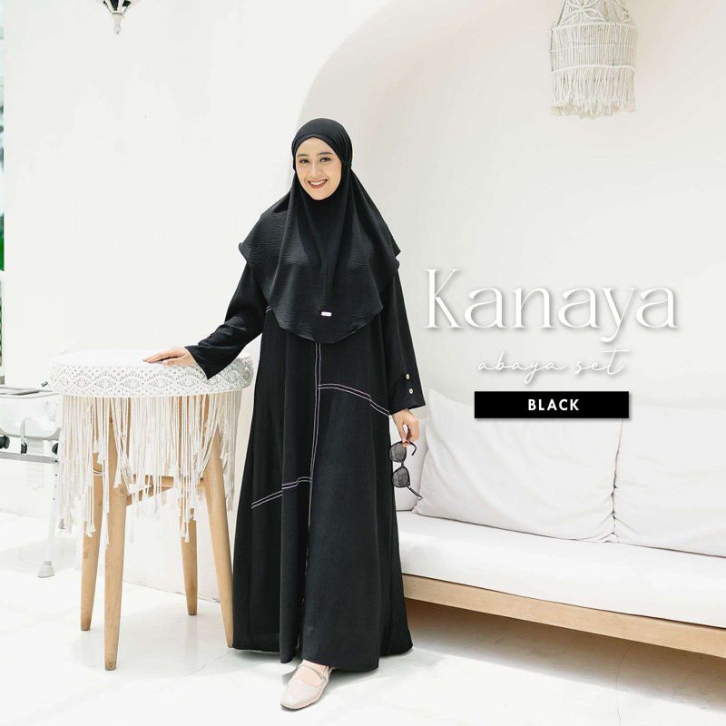 Gamis Kanaya satu set Gamis abaya satu set