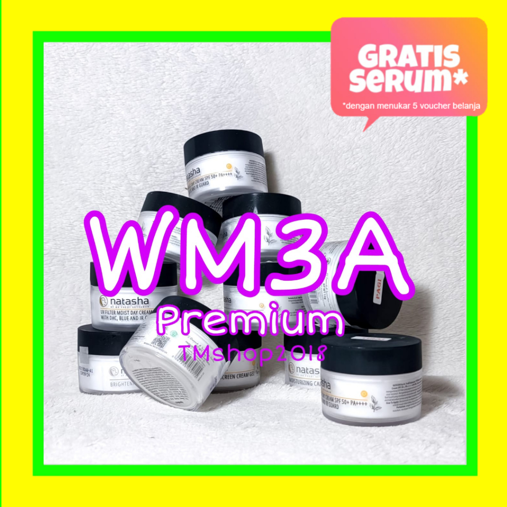 Krim Malam Natasha WM3A Premium Whitening Night Cream 15 gram by dr Fredi Setyawan Original Skincare